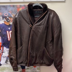 Marc Buchanan Pele Pelle Vintage European Leather Jacket